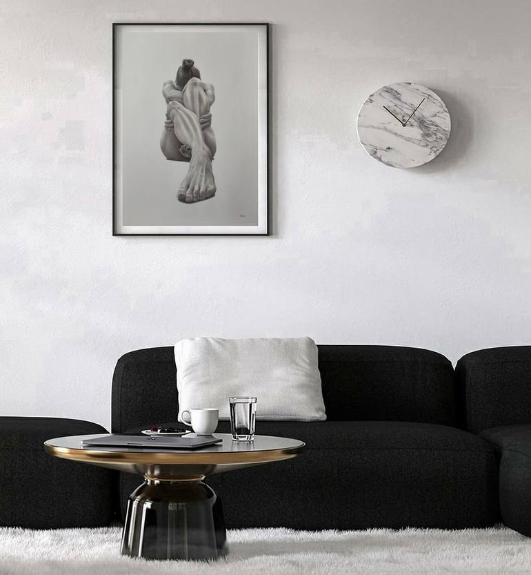 Original Black & White Women Drawing by Yaroslav Teslenko