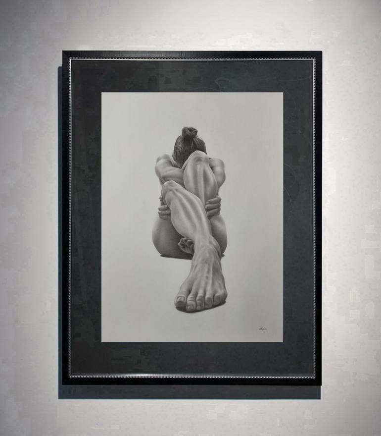 Original Black & White Women Drawing by Yaroslav Teslenko