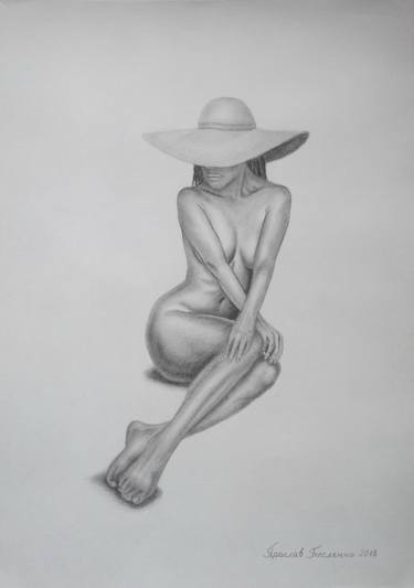 Original Realism Nude Drawings by Yaroslav Teslenko