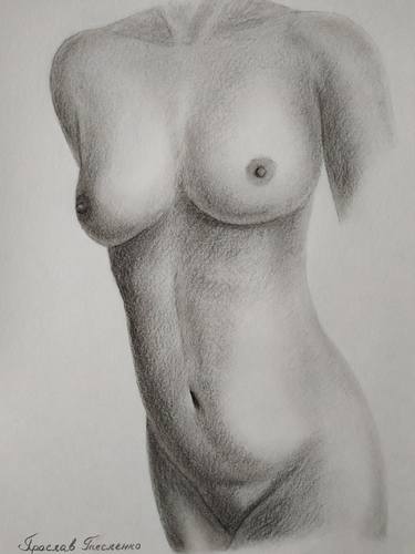 Print of Nude Drawings by Yaroslav Teslenko