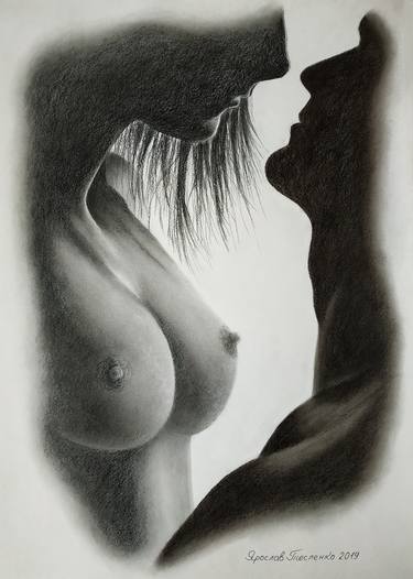 Print of Figurative Erotic Drawings by Yaroslav Teslenko