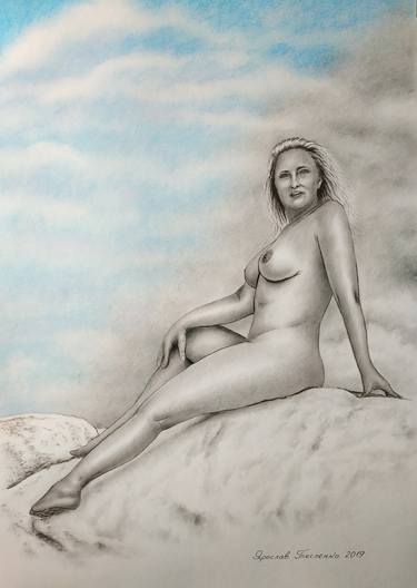 Original Nude Drawings by Yaroslav Teslenko