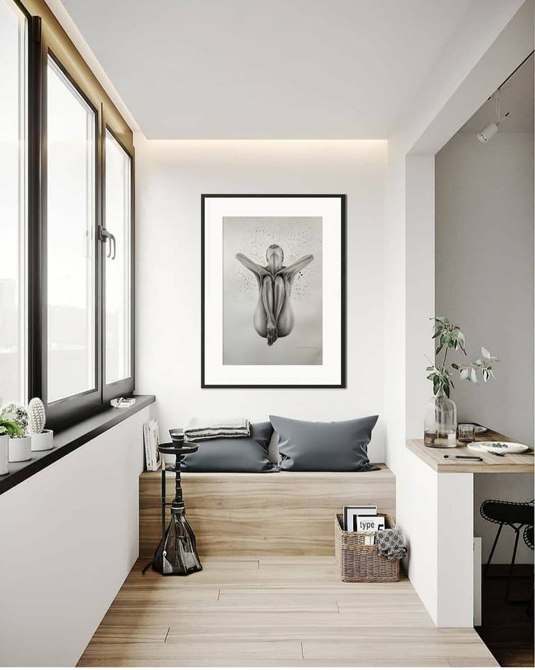 Original Realism Nude Drawing by Yaroslav Teslenko