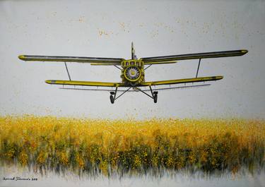 Print of Realism Aeroplane Paintings by Yaroslav Teslenko