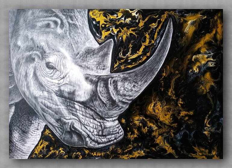 Original Realism Animal Painting by Yaroslav Teslenko