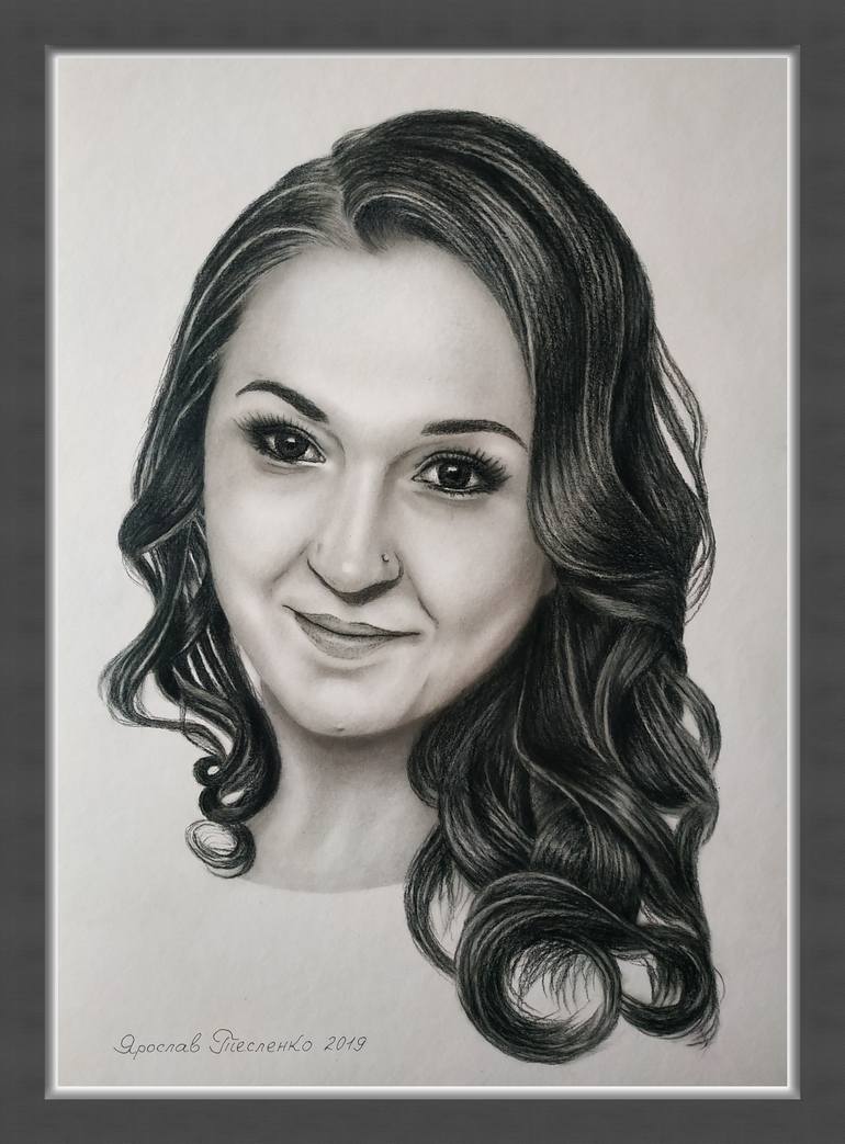 Original Illustration Women Drawing by Yaroslav Teslenko
