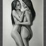 The main idea of the painting is the natural beauty of the female body, the embodiment of gentleness, tenderness heroines.
The women - a mystery of nature, symbol of creation and harmony.
This is charcoal work. This work is no framed, though I have placed an accurate depiction of him framed in a room. A standard A3 (41,8 х 29,8 cm) frame would look great for this also. It's needs a frame. Signed on a front. The Certificate of Authenticity is.