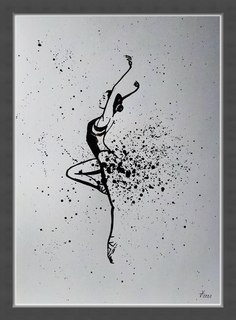Original Abstract Expressionism Women Painting by Yaroslav Teslenko