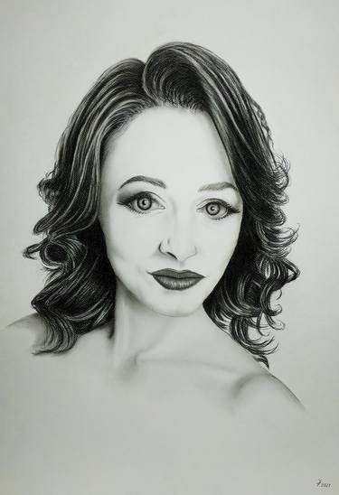 Print of Realism Portrait Drawings by Yaroslav Teslenko