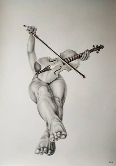 Original Realism Women Drawings by Yaroslav Teslenko