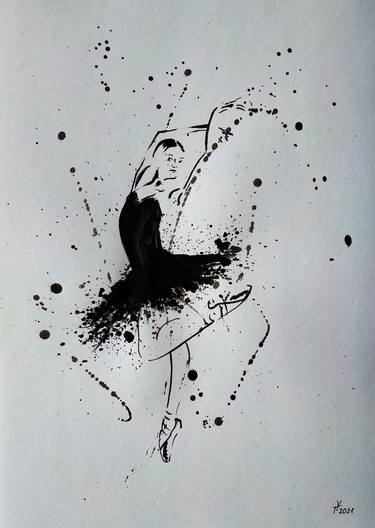Print of Abstract Expressionism Women Paintings by Yaroslav Teslenko
