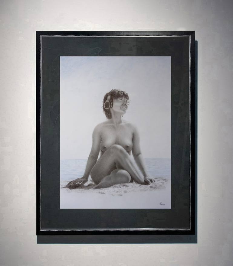 Original Figurative Nude Painting by Yaroslav Teslenko