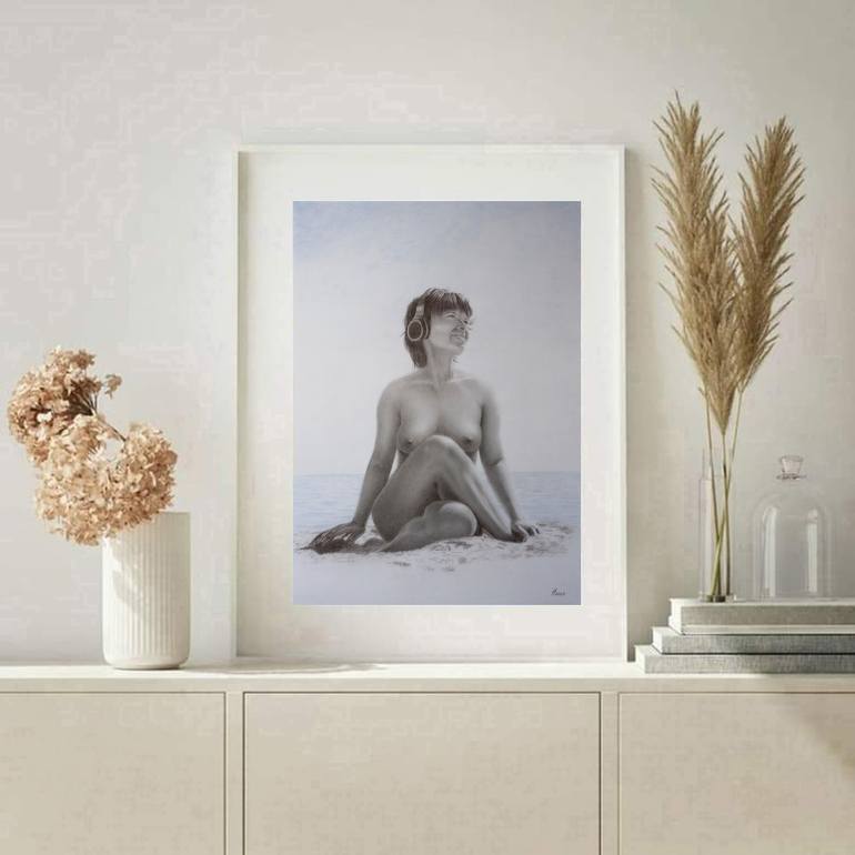 Original Figurative Nude Painting by Yaroslav Teslenko