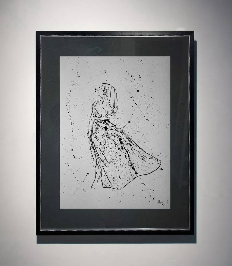 Original Expressionism Women Painting by Yaroslav Teslenko