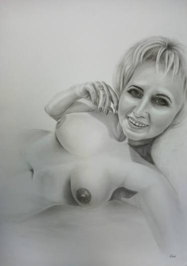 Original Realism Nude Drawings by Yaroslav Teslenko