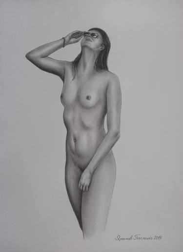 Print of Nude Drawings by Yaroslav Teslenko