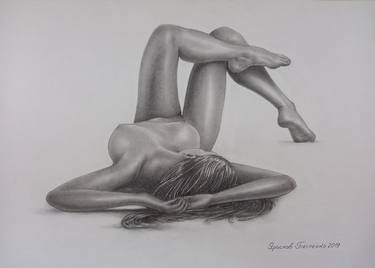 Original Realism Nude Drawings by Yaroslav Teslenko