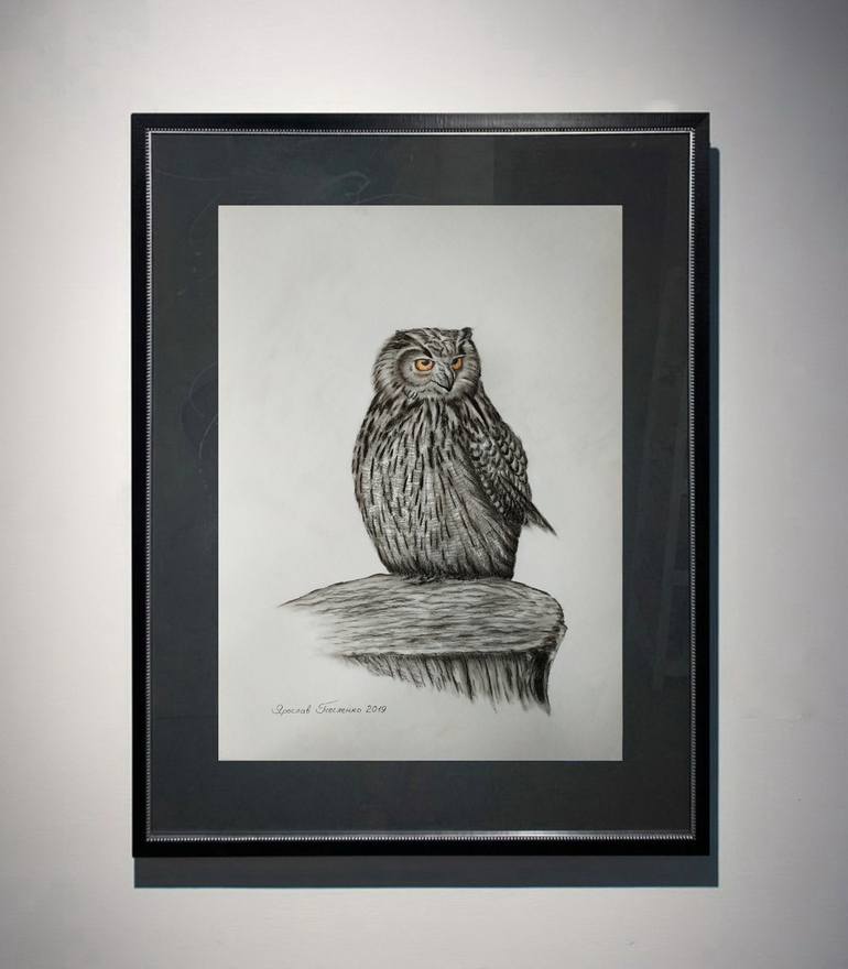 Original Realism Animal Drawing by Yaroslav Teslenko