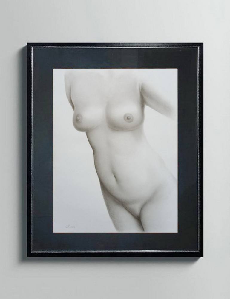 Original Nude Drawing by Yaroslav Teslenko