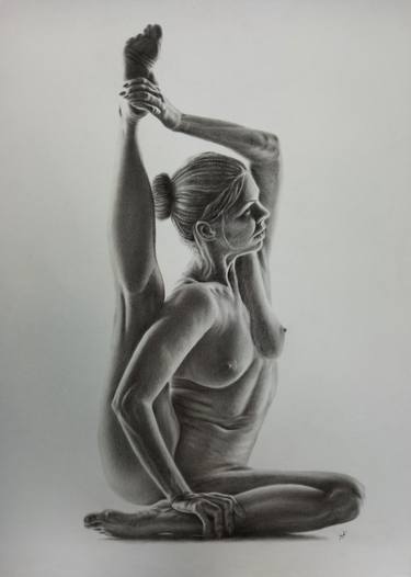 Print of Realism Nude Paintings by Yaroslav Teslenko