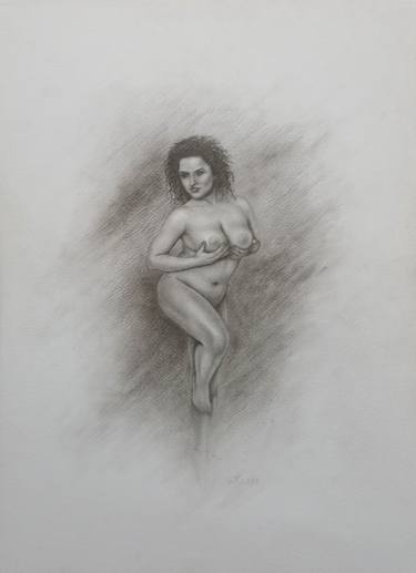 Original Realism Women Drawings by Yaroslav Teslenko