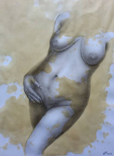 Print of Nude Paintings by Yaroslav Teslenko
