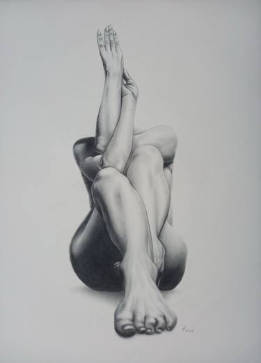 Original Realism Body Drawings by Yaroslav Teslenko