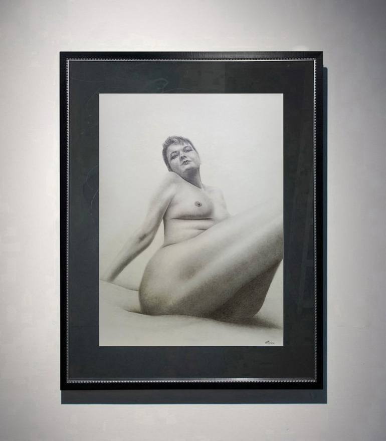 Original Realism Nude Drawing by Yaroslav Teslenko