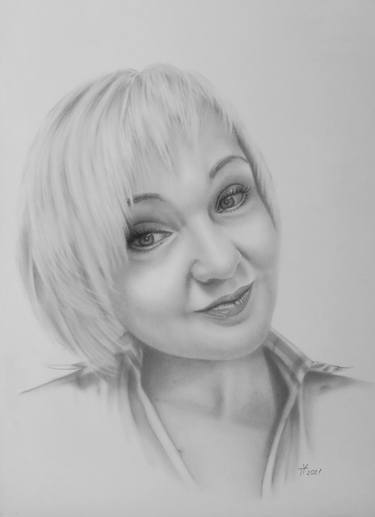 Print of Realism Portrait Drawings by Yaroslav Teslenko