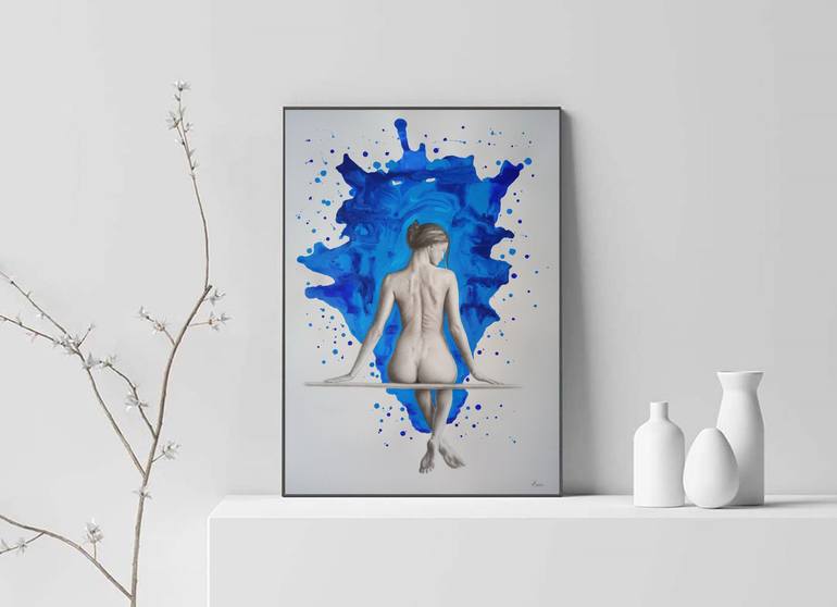 Original Figurative Nude Painting by Yaroslav Teslenko