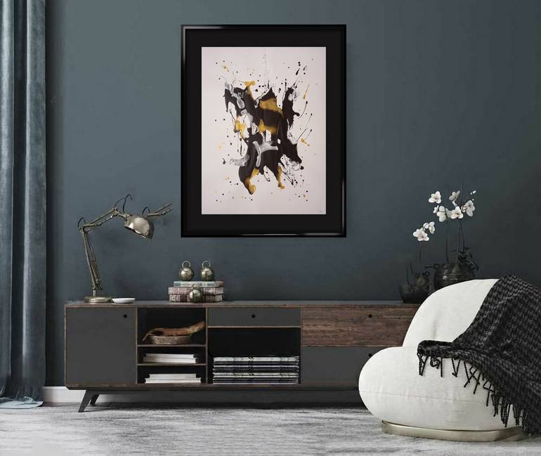 Original Abstract Expressionism Abstract Painting by Yaroslav Teslenko