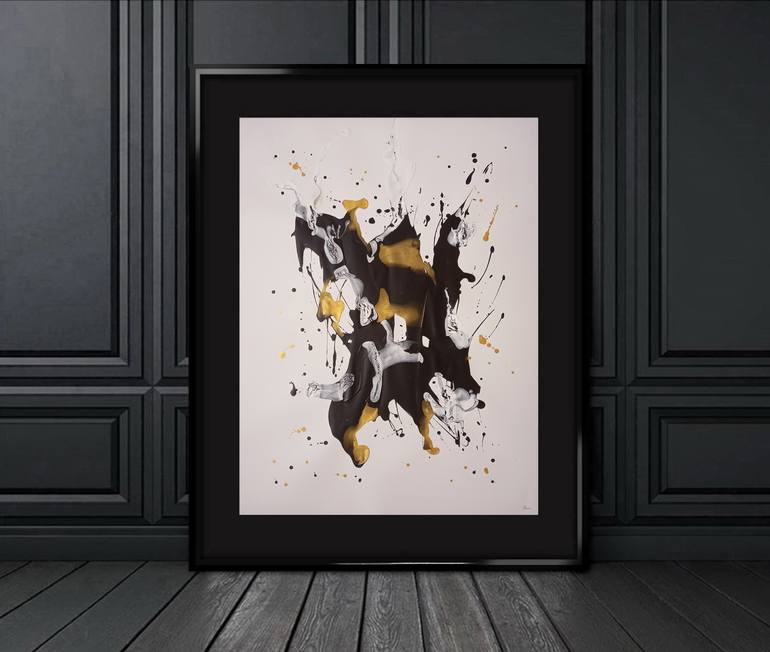 Original Abstract Expressionism Abstract Painting by Yaroslav Teslenko