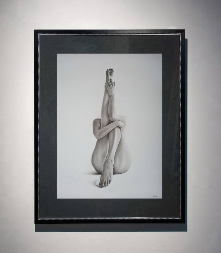 Original Realism Nude Painting by Yaroslav Teslenko