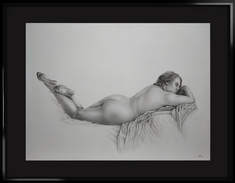 Original Fine Art Nude Painting by Yaroslav Teslenko