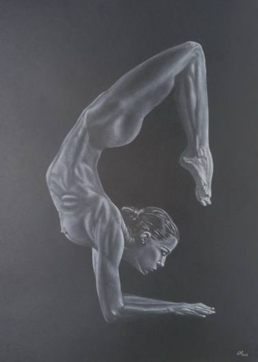 Original Figurative Nude Drawings by Yaroslav Teslenko