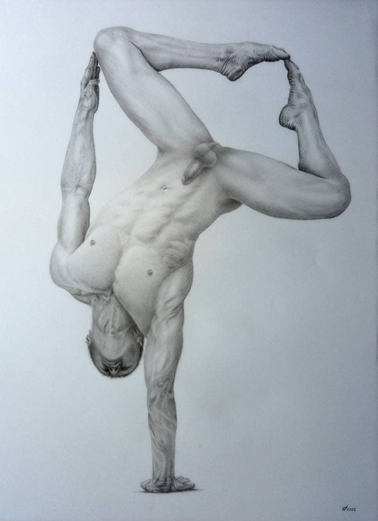 Print of Fine Art Nude Paintings by Yaroslav Teslenko