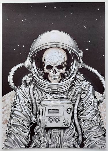 Original Illustration Outer Space Drawings by Ben Krefta