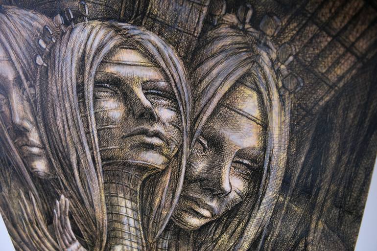 Original Surrealism Music Painting by Farzad Golpayegani