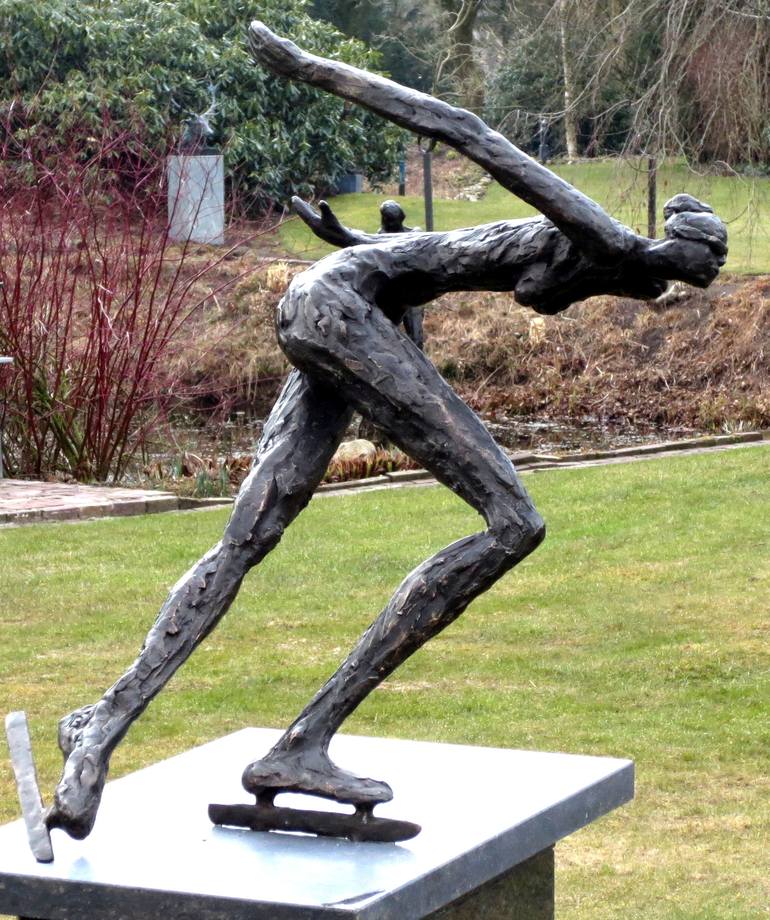 Female Ice Skater Sculpture by Inge Groenen | Saatchi Art