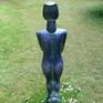 Back view of the iridescent Large Cycladic Goddess at Delamore Gardens.