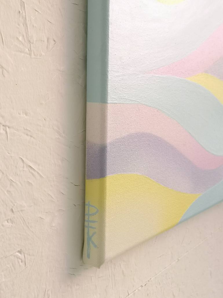 Original Contemporary Geometric Painting by Krisztina Dozsa-Farkas