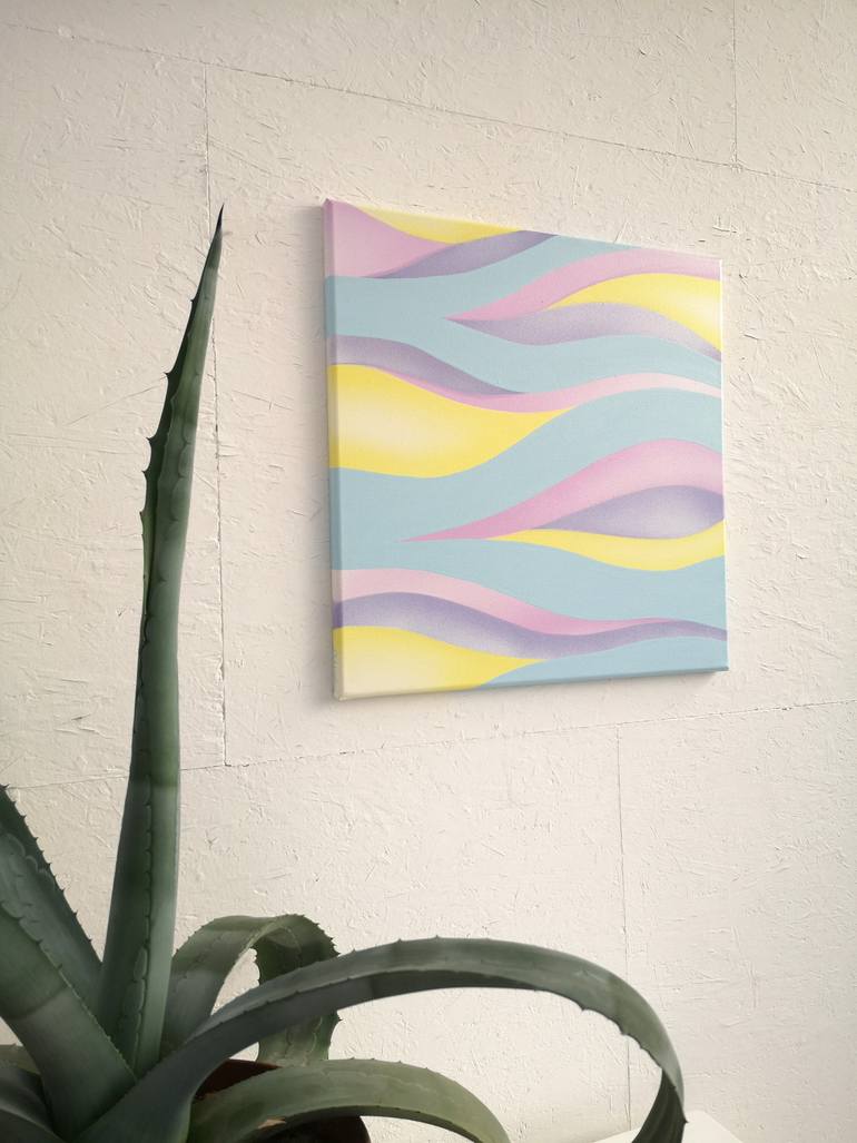 Original Contemporary Geometric Painting by Krisztina Dozsa-Farkas