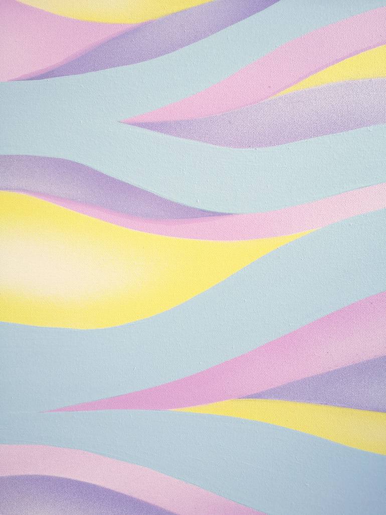 Original Contemporary Geometric Painting by Krisztina Dozsa-Farkas