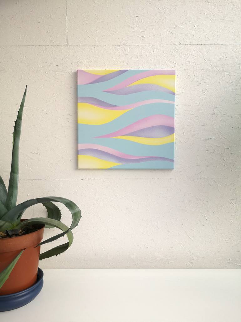 Original Contemporary Geometric Painting by Krisztina Dozsa-Farkas
