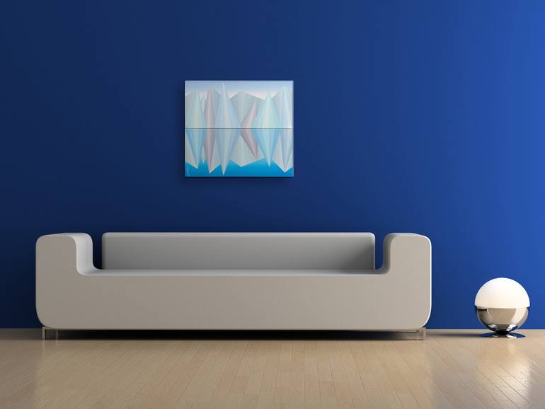 Original Conceptual Water Painting by Krisztina Dozsa-Farkas