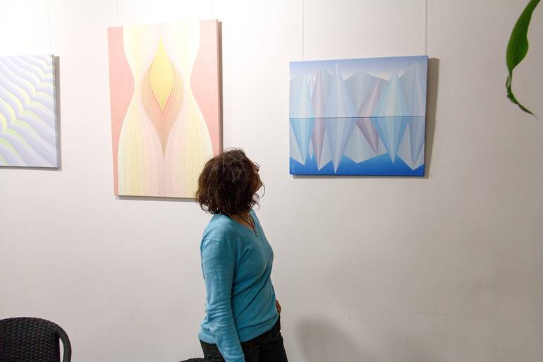Original Conceptual Water Painting by Krisztina Dozsa-Farkas