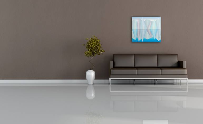 Original Conceptual Water Painting by Krisztina Dozsa-Farkas