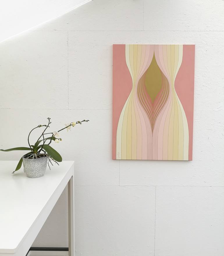 Original Art Deco Women Painting by Krisztina Dozsa-Farkas