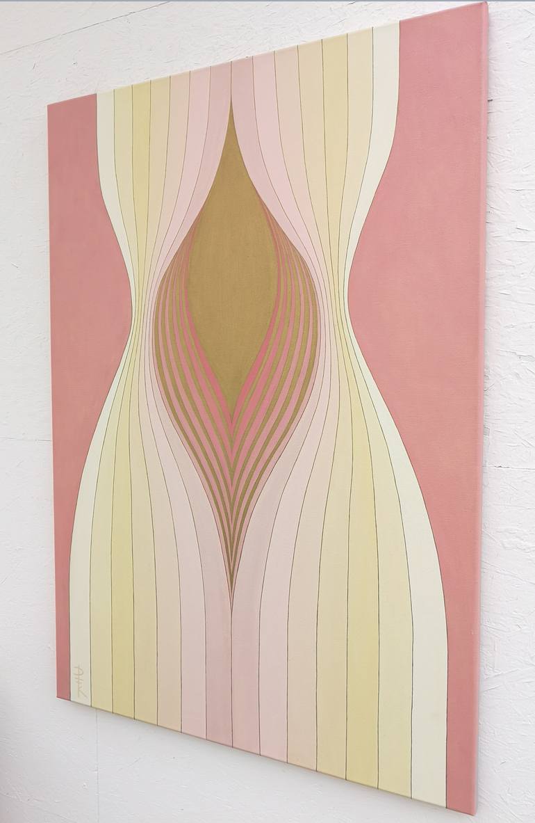 Original Art Deco Women Painting by Krisztina Dozsa-Farkas