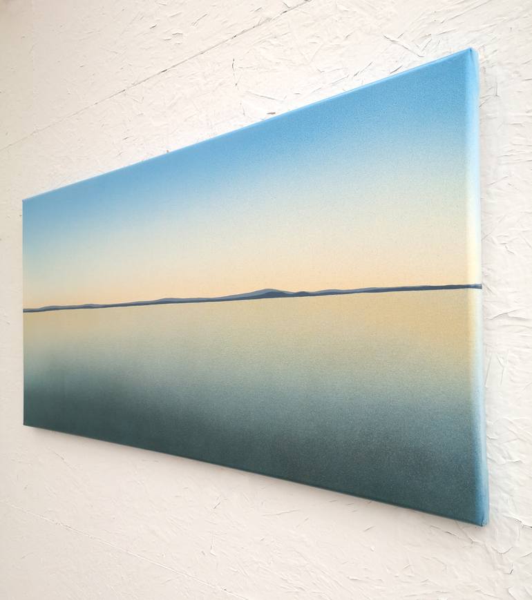 Original Abstract Water Painting by Krisztina Dozsa-Farkas